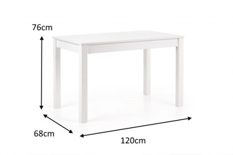 STÓŁ PROSTOKĄTNY 120x68 KSAWERY Halmar kolor BIAŁY PŁYTA LAMINOWANA OBRZEŻA ABS STÓŁ PROSTOKĄTNY 120x68 KSAWERY Halmar kolor BIAŁY PŁYTA LAMINOWANA OBRZEŻA ABS