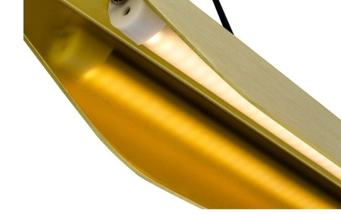 King Home Lampa wisząca VERTIGO złota - LED szczotkowane aluminium do domu biura lokalu hotelu King Home Lampa wisząca VERTIGO złota - LED szczotkowane aluminium do domu biura lokalu hotelu