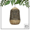 Light&Living Lampa wisząca Tripoli rattan naturalny i czarny Light&Living Lampa wisząca Tripoli rattan naturalny i czarny