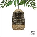 Light&Living Lampa wisząca Tripoli rattan naturalny i czarny