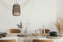 Light&Living Lampa wisząca Tripoli rattan naturalny i czarny