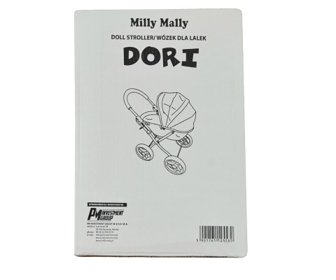 Milly Mally Wózek dla lalek Dori Prestige Mint Miętowo Szary składany głęboki wygląda jak prawdziwy wózek dziecięcy 3 lata+ Milly Mally Wózek dla lalek Dori Prestige Mint Miętowo Szary składany głęboki wygląda jak prawdziwy wózek dziecięcy 3 lata+