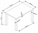STÓŁ RONALD Halmar PROSTOKĄTNY BIAŁY 120x80 MDF lakierowany NIEROZKŁADANY DO JADALNI DO KUCHNI DO LOKALU STÓŁ RONALD Halmar PROSTOKĄTNY BIAŁY 120x80 MDF lakierowany NIEROZKŁADANY DO JADALNI DO KUCHNI DO LOKALU