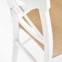 Halmar TUTTI krzesło drewniane Białe/Dąb miodowy