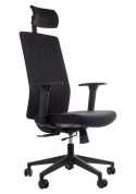 Fotel obrotowy ZN-807-B tk.30 czarny - krzesło biurowe do biurka - TILT, ZAGŁÓWEK Fotel obrotowy ZN-807-B tk.30 czarny - krzesło biurowe do biurka - TILT, ZAGŁÓWEK