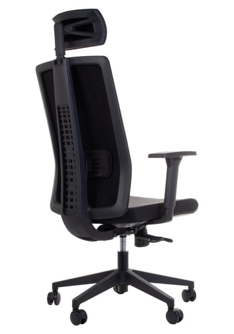 Fotel obrotowy ZN-807-B tk.30 czarny - krzesło biurowe do biurka - TILT, ZAGŁÓWEK Fotel obrotowy ZN-807-B tk.30 czarny - krzesło biurowe do biurka - TILT, ZAGŁÓWEK