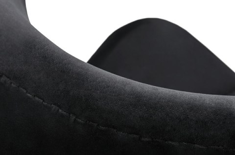 King Home Fotel EGG CLASSIC VELVET BLACK czarny - welur, podstawa czarna King Home Fotel EGG CLASSIC VELVET BLACK czarny - welur, podstawa czarna