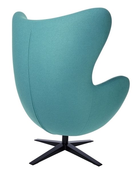 King Home Fotel EGG SZEROKI BLACK turkusowy.12 - wełna, podstawa czarna King Home Fotel EGG SZEROKI BLACK turkusowy.12 - wełna, podstawa czarna
