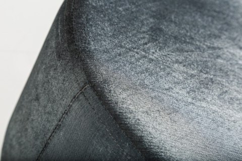 Invicta Interior INVICTA Pufa BAROCK VELVET srebrna - złota podstawa Invicta Interior INVICTA Pufa BAROCK VELVET srebrna - złota podstawa
