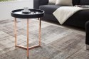 Invicta Interior INVICTA stolik MODUL 40 czarny - miedziana podstawa metalowa blat stolika zdejmowany okrągły Invicta Interior INVICTA stolik MODUL 40 czarny - miedziana podstawa metalowa blat stolika zdejmowany okrągły