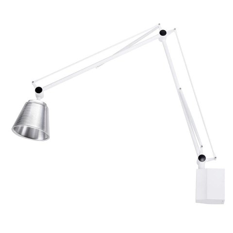 King Home Kinkiet RAYON ARM WALL biały - LED, klosz z akrylu King Home Kinkiet RAYON ARM WALL biały - LED, klosz z akrylu