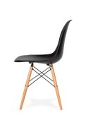 King Home Krzesło DSW WOOD czarne.03 tworzywo - podstawa drewniana bukowa łączenia stal lakierowana na czarno King Home Krzesło DSW WOOD czarne.03 tworzywo - podstawa drewniana bukowa łączenia stal lakierowana na czarno
