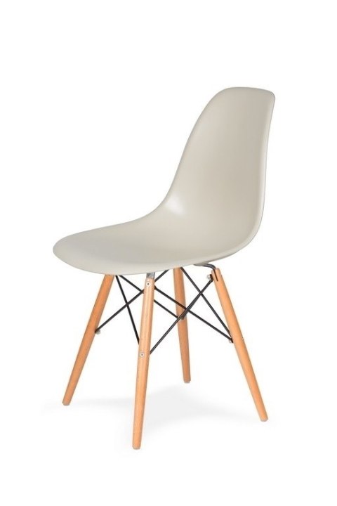 King Home Krzesło DSW WOOD migdał pralinowy.29 - podstawa drewniana bukowa King Home Krzesło DSW WOOD migdał pralinowy.29 - podstawa drewniana bukowa