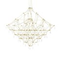 King Home Lampa wisząca CONSTELATION 100 GOLD złota - LED, stal szczotkowana wykończona dekoracyjnymi kryształkami King Home Lampa wisząca CONSTELATION 100 GOLD złota - LED, stal szczotkowana wykończona dekoracyjnymi kryształkami