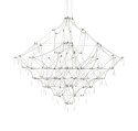 King Home Lampa wisząca CONSTELATION 100 - LED, stal szczotkowana wykończona dekoracyjnymi kryształkami King Home Lampa wisząca CONSTELATION 100 - LED, stal szczotkowana wykończona dekoracyjnymi kryształkami