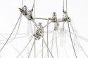 King Home Lampa wisząca CONSTELATION 100 - LED, stal szczotkowana wykończona dekoracyjnymi kryształkami King Home Lampa wisząca CONSTELATION 100 - LED, stal szczotkowana wykończona dekoracyjnymi kryształkami