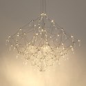 King Home Lampa wisząca CONSTELATION 100 - LED, stal szczotkowana wykończona dekoracyjnymi kryształkami King Home Lampa wisząca CONSTELATION 100 - LED, stal szczotkowana wykończona dekoracyjnymi kryształkami