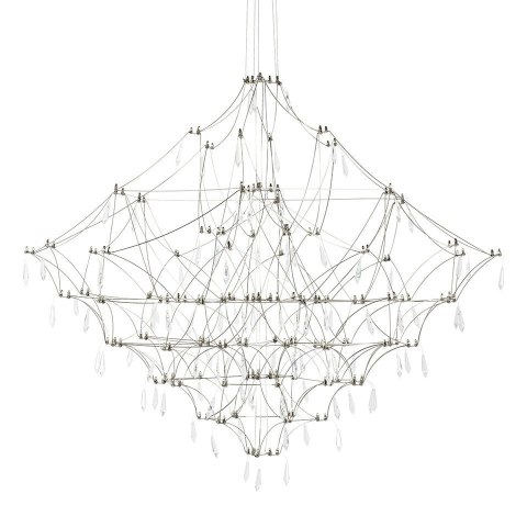 King Home Lampa wisząca CONSTELATION 200 - LED, stal szczotkowana King Home Lampa wisząca CONSTELATION 200 - LED, stal szczotkowana
