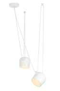 King Home Lampa wisząca EYE 2 biała - LED, aluminium rozmieszczenie dowolne King Home Lampa wisząca EYE 2 biała - LED, aluminium rozmieszczenie dowolne