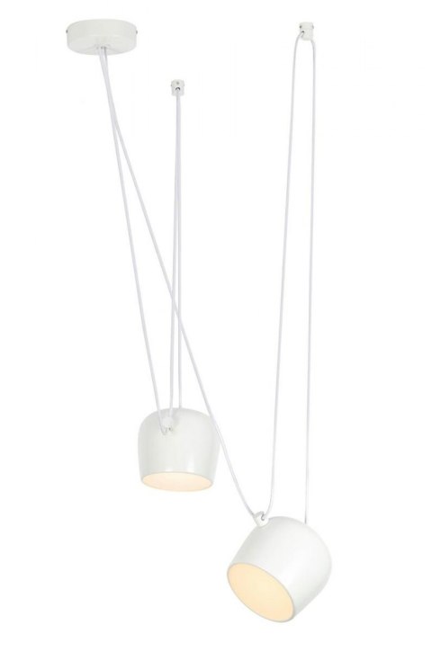 King Home Lampa wisząca EYE 2 biała - LED, aluminium rozmieszczenie dowolne King Home Lampa wisząca EYE 2 biała - LED, aluminium rozmieszczenie dowolne