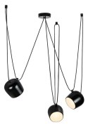 King Home Lampa wisząca EYE 3 czarna - LED, aluminium do domu i do lokalu hotelu King Home Lampa wisząca EYE 3 czarna - LED, aluminium do domu i do lokalu hotelu