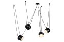 King Home Lampa wisząca EYE 4 czarna - LED, aluminium do salonu jadalni korytarza hotelu restauracji King Home Lampa wisząca EYE 4 czarna - LED, aluminium do salonu jadalni korytarza hotelu restauracji