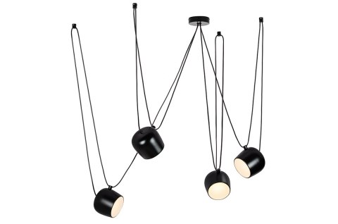 King Home Lampa wisząca EYE 4 czarna - LED, aluminium do salonu jadalni korytarza hotelu restauracji King Home Lampa wisząca EYE 4 czarna - LED, aluminium do salonu jadalni korytarza hotelu restauracji