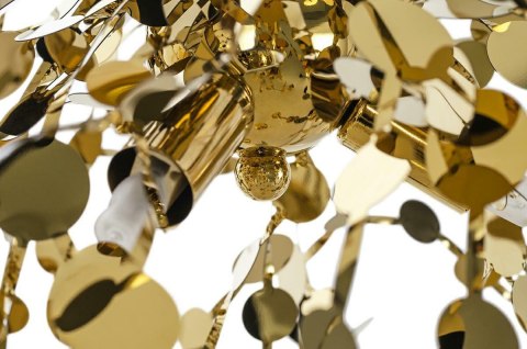 LAMPA wisząca MONETE SINGLE - metal ZŁOTY BŁYSZCZĄCY 3xG9 King Home do jadalni salonu restauracji LAMPA wisząca MONETE SINGLE - metal ZŁOTY BŁYSZCZĄCY 3xG9 King Home do jadalni salonu restauracji