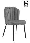 KRZESŁO RANGO Modesto Design MODESTO SZARE - WELUR NOGI CZARNE METAL DO SALONU DO JADALNI KRZESŁO RANGO Modesto Design MODESTO SZARE - WELUR NOGI CZARNE METAL DO SALONU DO JADALNI