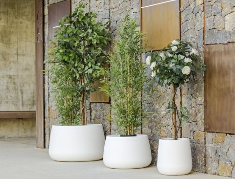 New Garden NEW GARDEN donica CAMELIA 40 C biała - LED New Garden NEW GARDEN donica CAMELIA 40 C biała - LED