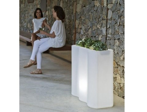 New Garden NEW GARDEN donica PALMERA SOLAR biała - LED, sterowanie pilotem New Garden NEW GARDEN donica PALMERA SOLAR biała - LED, sterowanie pilotem