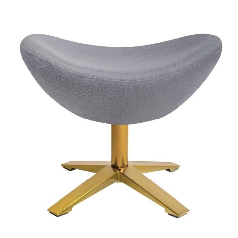 King Home Podnóżek EGG SZEROKI GOLD jasny szary.18 - wełna, podstawa złota King Home Podnóżek EGG SZEROKI GOLD jasny szary.18 - wełna, podstawa złota