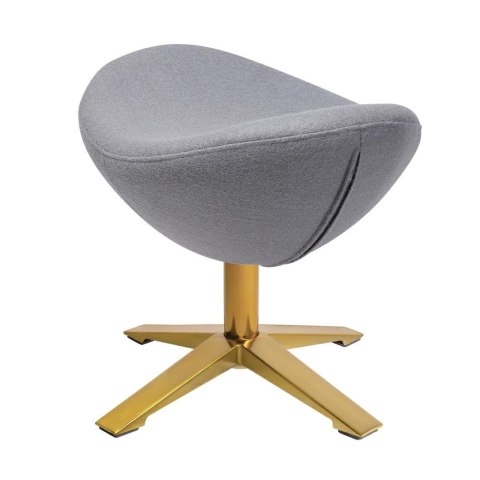 King Home Podnóżek EGG SZEROKI GOLD jasny szary.18 - wełna, podstawa złota King Home Podnóżek EGG SZEROKI GOLD jasny szary.18 - wełna, podstawa złota