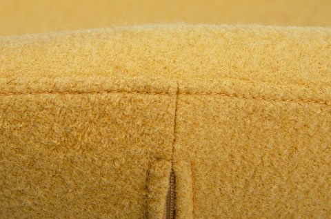 King Home Podnóżek EGG SZEROKI GOLD musztardowy.13 - wełna, podstawa złota King Home Podnóżek EGG SZEROKI GOLD musztardowy.13 - wełna, podstawa złota