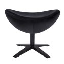 King Home Podnóżek EGG SZEROKI VELVET BLACK czarny.50 - welur, podstawa czarna King Home Podnóżek EGG SZEROKI VELVET BLACK czarny.50 - welur, podstawa czarna