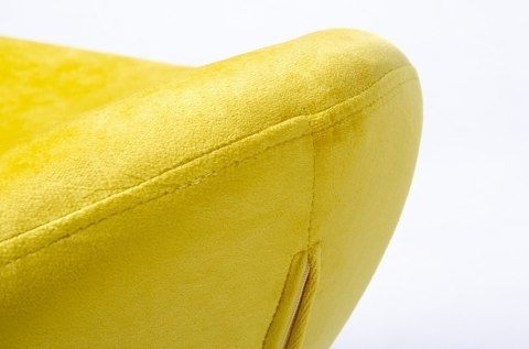 King Home Podnóżek EGG SZEROKI VELVET BLACK żółty.20 - welur, podstawa czarna King Home Podnóżek EGG SZEROKI VELVET BLACK żółty.20 - welur, podstawa czarna