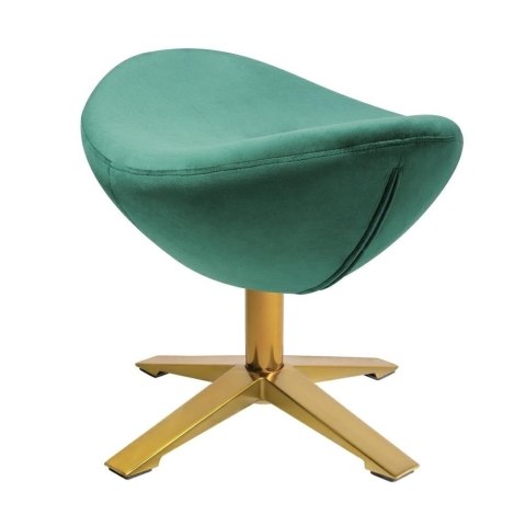 King Home Podnóżek EGG SZEROKI VELVET GOLD ciemny zielony.18 - welur, podstawa złota King Home Podnóżek EGG SZEROKI VELVET GOLD ciemny zielony.18 - welur, podstawa złota