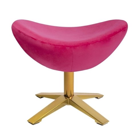 King Home Podnóżek EGG SZEROKI VELVET GOLD fuksja.33 - welur, podstawa złota King Home Podnóżek EGG SZEROKI VELVET GOLD fuksja.33 - welur, podstawa złota