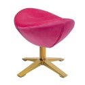 King Home Podnóżek EGG SZEROKI VELVET GOLD fuksja.33 - welur, podstawa złota King Home Podnóżek EGG SZEROKI VELVET GOLD fuksja.33 - welur, podstawa złota