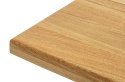 King Home Stół rozkładany AXEL 260-340 dębowy - drewno naturalne, metal dąb naturalny lity
