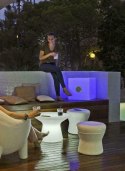 New Garden NEW GARDEN stolik CAPRI 40 SOLAR biały - LED, sterowanie pilotem New Garden NEW GARDEN stolik CAPRI 40 SOLAR biały - LED, sterowanie pilotem