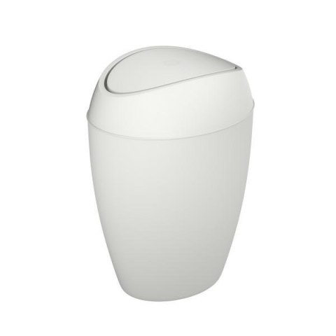 Umbra UMBRA kosz TWIRLA - metallic white tworzywo PP biały jest wyposażony w pokrywkę z gładko chodzącą klapką Umbra UMBRA kosz TWIRLA - metallic white tworzywo PP biały jest wyposażony w pokrywkę z gładko chodzącą klapką