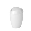 Umbra UMBRA kosz TWIRLA - metallic white tworzywo PP biały jest wyposażony w pokrywkę z gładko chodzącą klapką Umbra UMBRA kosz TWIRLA - metallic white tworzywo PP biały jest wyposażony w pokrywkę z gładko chodzącą klapką