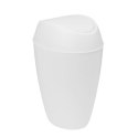 Umbra UMBRA kosz TWIRLA - metallic white tworzywo PP biały jest wyposażony w pokrywkę z gładko chodzącą klapką Umbra UMBRA kosz TWIRLA - metallic white tworzywo PP biały jest wyposażony w pokrywkę z gładko chodzącą klapką