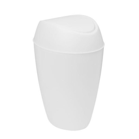 Umbra UMBRA kosz TWIRLA - metallic white tworzywo PP biały jest wyposażony w pokrywkę z gładko chodzącą klapką Umbra UMBRA kosz TWIRLA - metallic white tworzywo PP biały jest wyposażony w pokrywkę z gładko chodzącą klapką