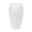 Umbra UMBRA kosz TWIRLA - metallic white tworzywo PP biały jest wyposażony w pokrywkę z gładko chodzącą klapką Umbra UMBRA kosz TWIRLA - metallic white tworzywo PP biały jest wyposażony w pokrywkę z gładko chodzącą klapką