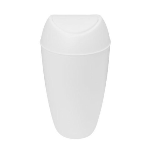Umbra UMBRA kosz TWIRLA - metallic white tworzywo PP biały jest wyposażony w pokrywkę z gładko chodzącą klapką Umbra UMBRA kosz TWIRLA - metallic white tworzywo PP biały jest wyposażony w pokrywkę z gładko chodzącą klapką