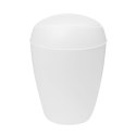 Umbra UMBRA kosz TWIRLA - metallic white tworzywo PP biały jest wyposażony w pokrywkę z gładko chodzącą klapką Umbra UMBRA kosz TWIRLA - metallic white tworzywo PP biały jest wyposażony w pokrywkę z gładko chodzącą klapką