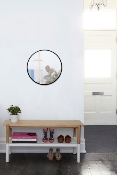 Umbra UMBRA lustro wiszące HUB 61 czarne Umbra UMBRA lustro wiszące HUB 61 czarne