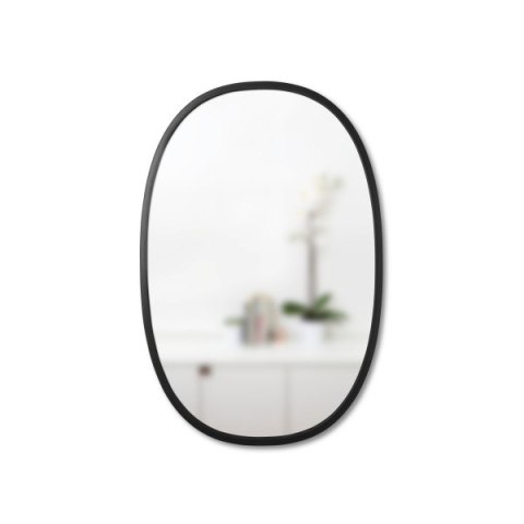Umbra UMBRA lustro wiszące HUB OVAL 24x36 -czarne Umbra UMBRA lustro wiszące HUB OVAL 24x36 -czarne